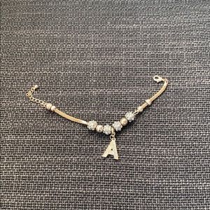 Necklace with the letter A